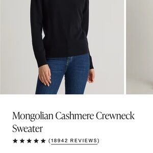 TWO Quince sweaters, M, black and ivory, need TLC